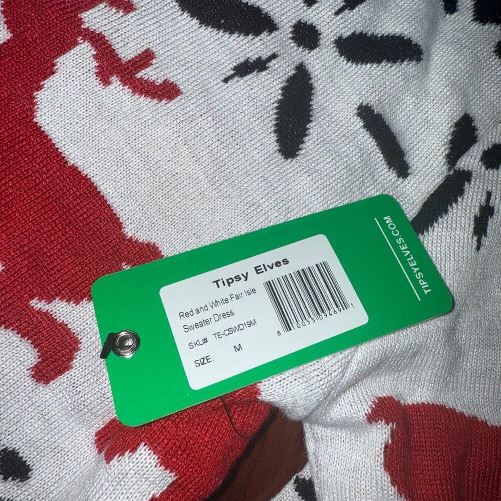 Women's Holiday Ugly Sweater Dress - M - NWT - Picture 3 of 4